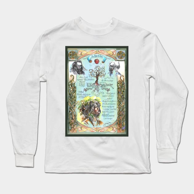 The Rings of Power - The Harfoots and the Stranger Long Sleeve T-Shirt by FanitsaArt